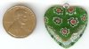 1 25mm Green Heart Pendant